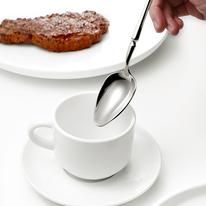 2024 Sản phẩm mới 304 SUS Wedding thìa ngã ba dao gương sang trọng Flatware Set Bạc - Product Image 6