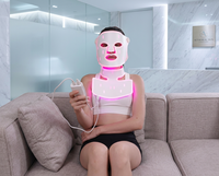 Lumière LED pour le visage et le cou, thérapie par la lumière rouge, infrarouge, ODM OEM, rouge NIR bleu 630nm 830nm
