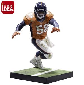 Figurines de football en plastique, vente en gros, 9 pièces, en résine, prix d'usine - Product Image 3