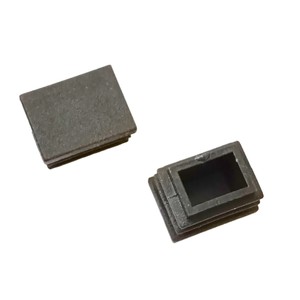 Plastic Tube Plugs 15x20mm <b>Black</b> Square PE Material Furniture Feet Pads <b>Edge</b> Guards - Product Image 1
