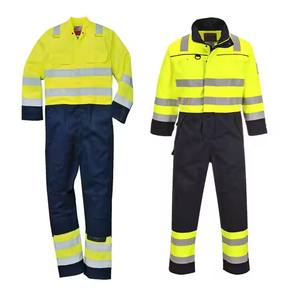 ชุดเซฟตี้สะท้อนแสงชุดทำงานแบบหลวมๆพร้อมโลโก้ชุดเซฟตี้ทำจากผ้าสะท้อนแสง - Product Image 1