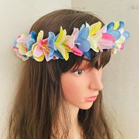 Kain bunga Headleis buatan bunga Plumeria Pulau Frangipani Tiare Hibiscus Headband menari pesta aksesoris