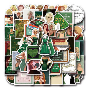 55 pièces sept maris d'Evelyn Graffiti autocollants guitare décoré autocollant PVC étanche autocollants - Product Image 1