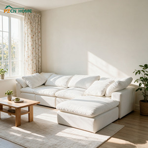 PZCN HOME โซฟาโมดูลาร์แบบปรับแต่งได้ นุ่มสบาย พร้อมที่นั่งที่สะดวกสบายและโครงสร้างแข็งแรง สำหรับบ้านและอพาร์ตเมนต์ - Product Image 1