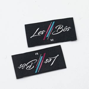 맞춤형 사이즈 직조 폴리에스터 의류 라벨 (롤 옵션 포함) 유니폼 및 보안 의류용 - Product Image 2