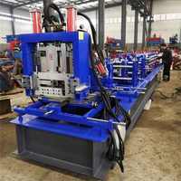Rodillo en frío que forma el marco de acero Purlins W C U H I Perfil de viga Sección Canal Ángulo de acero Máquina de fabricación de acero
