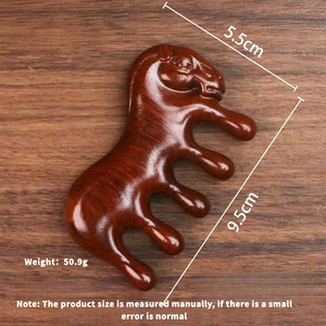 صندل للاستخدام المنزلي بالجملة مع نمط نحت عصري واسع مشط تدليك فروة الرأس - Product Image 4