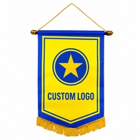 Drapeau de fanion suspendu personnalisé imprimé recto-verso en polyester pour la décoration murale de bars sportifs, de maisons ou de stades de football