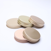 Couvercles à vis en aluminium doré et argenté de 38mm et 45mm avec tampon PS pour bouteilles et bocaux à col à vis Vente en gros directe d'usine