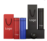 Thermos personnalisé en acier inoxydable 304 avec affichage de la température LED, bouteille d'eau isolée, tasse à thé ou à café, mug de voyage, cadeau, vente en gros