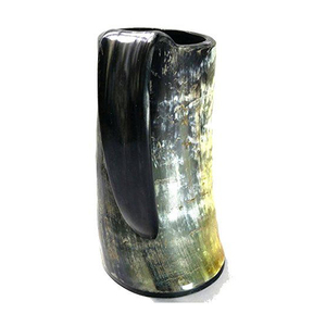 Comprar taza de cuerno de búfalo |   Jarra de Cuerno Natural Hecha a Mano con Asa Esculpida y Atractivo Rústico de Estilo Tradicional - Product Image 6