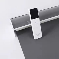 Persiana Enrollable Motorizada Inteligente con Tela Ignífuga, Persiana Eléctrica para Ventanas para Proyectos Hoteleros
