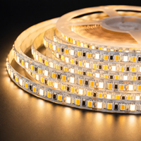 Bande LED Flexible 120/240 LED, CRI élevé Ra90, Largeur 8mm/10mm/15mm, Blanc Chaud pour Décoration Intérieure d'Armoires