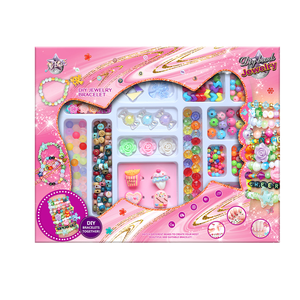 Juguetes Artesanales de Cuentas de Plástico para Tejer, Ecológicos y Hechos a Mano, para Hacer Pulseras y Joyería - Regalo Perfecto para Niños en Edad Preescolar <span class=keywords><strong>XILE</strong></span> - Product Image 1