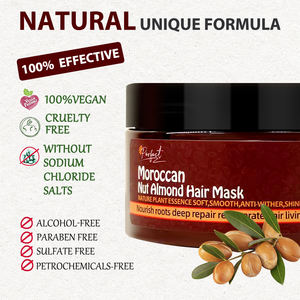 Masque à l'huile d'argan hydratant en profondeur lissant les <span class=keywords><strong>cheveux</strong></span> bouclés extrait d'argan réparant les <span class=keywords><strong>cheveux</strong></span> abîmés 500ml - Product Image 3