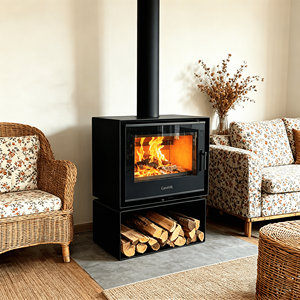 Estufa de pellets para calefacción interior, <span class=keywords><strong>chimenea</strong></span> de leña de hierro fundido, <span class=keywords><strong>tipo</strong></span> estufa de leña para el hogar - Product Image 1