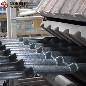 Feuille de tuile de toit en terre cuite synthétique Résine plastique Telha Pvc Colonial Lmina Tipo Espaola Asa Pvc Tuiles espagnoles - Product Image 1