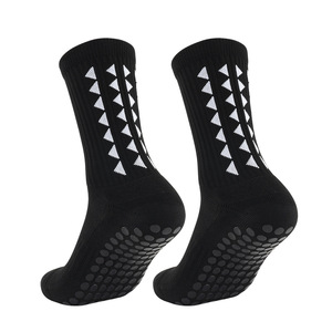 Meilleures chaussettes pour hommes, chaussettes de sport mi-mollet doublées en tissu éponge, chaussettes épaisses tricotées antidérapantes en silicone - Product Image 2