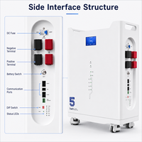 Système de stockage solaire intelligent Solard 8000 cycles, prix de gros, batterie lithium-ion 5 kWh pour système hors réseau à cycle profond