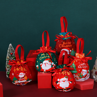 Boîte d'emballage artistique en papier pour bijoux avec ruban, pour bijoux et accessoires, boîte surprise à double insertion, boîte cadeau de Noël
