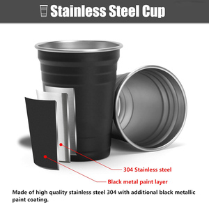 Vaso de Cerveza de Aluminio de 16 oz con Logotipo Personalizado al por Mayor, Vaso de Fiesta Reciclable para Campamento, Taza Desechable con Color Personalizado - Product Image 4