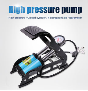 ROUE Nouveau Design Mini Gonfleur Haute Pression Vélo Vélo <span class=keywords><strong>Pied</strong></span> <span class=keywords><strong>Pompe</strong></span> À Air Jauge De Pression Des Pneus Pliable <span class=keywords><strong>Pompe</strong></span> De Sol En Plastique - Product Image 5