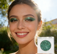 Vente en gros de fard à paupières caméléon multichrome à haute pigmentation personnalisé, marque distributeur OEM, fard à paupières simple imperméable à l'eau, bricolage