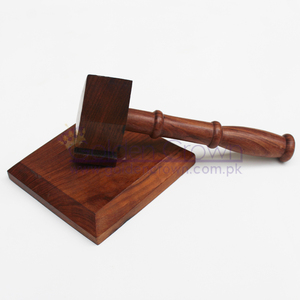 ค้อนไม้กระถินไม้สักสำหรับสมาคมฟรีเมสัน แบบมีกรงเล็บ พร้อมตัวกันเสียง รับผลิตตามแบบ OEM ผู้ผลิตโดยตรง - Product Image 1