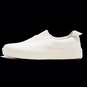 White <b>Canvas</b> Shoes Deck Shoes for Men Sneakers for Men Shoes Stock - Product Image 1