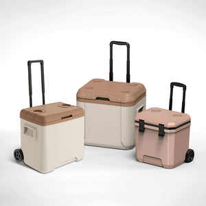 Glacière isotherme roulante anti-fuite 24L 30L 52L avec roues et poignée télescopique, pour camping et barbecue - Product Image 1