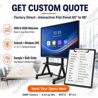 Tableau interactif intelligent tout-en-un 4K UHD de 65, 75, 86, 98 pouces avec caméra intégrée pour la conférence et le bureau – Vente en gros