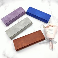 En stock – Nouveau modèle HYLXY de la marque HY – Étui rigide rectangulaire haut de gamme fait main à motif uni pour lunettes – Vente en gros