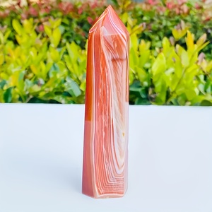 Pilar de Cristal de Ágata Roja Natural de Alta Calidad para Sanación y Protección, en Existencia en Almacén de EE. UU., Entrega en 3 Días - Product Image 3