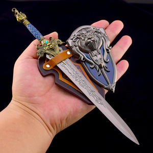 Juego moderno King Lane <span class=keywords><strong>de</strong></span> alta calidad, modelo <span class=keywords><strong>de</strong></span> arma, llavero, <span class=keywords><strong>Escudo</strong></span> <span class=keywords><strong>de</strong></span> aleación, juego <span class=keywords><strong>de</strong></span> espada para colección o regalo, artesanías <span class=keywords><strong>de</strong></span> Metal - Product Image 6