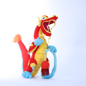 Peluche de Dragón Chino de Dibujos Animados, <span class=keywords><strong>Rojo</strong></span> y Amarillo, con Linterna, Súper Suave, Lindo, para Niños - Product Image 2
