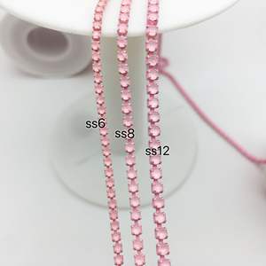 SINRONG卸売 工場直販 衣類装飾用メタルガラスチェーン ネイルアート用ラインストーンチェーン - Product Image 5