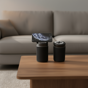 Cargador inalámbrico Myrva Mini Dock para teléfono móvil, batería recargable, altavoz Bluetooth portátil con control de botones - Product Image 2