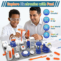 Kit de circuits électroniques STEM Tommabo 66 pièces pour enfants, expérience scientifique de physique DIY, 500 projets, jouet d'apprentissage sans écran, avec piles