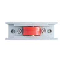 Roue de porte coulissante à rouleau unique rivetée en gros, boîtier en alliage d'aluminium durable, anti-rouille, rainure en V en nylon