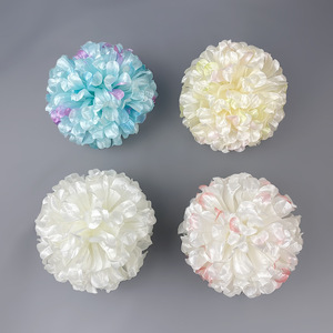 Tête de fleur d'hortensia simulée 15 cm, fleurs artificielles en soie pour décorations murales de mariage, décoration intérieure - Product Image 2