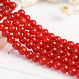 Ágata vermelha natural Contas soltas - Product Image 1