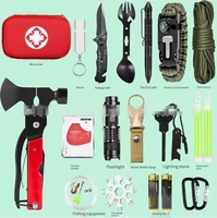 Vente flash : Kit de survie d'urgence 18 en 1, outil de défense pour la pêche et la navigation de plaisance, équipement de sécurité et de survie