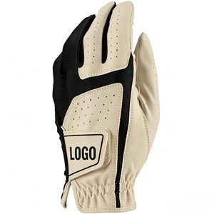 Guantes de Golf de Piel de Cabretta Suave con Logotipo Personalizado, Transpirables, Perforados, Antideslizantes, de Dedo Completo, para Deportes de Golf, OEM - Product Image 3