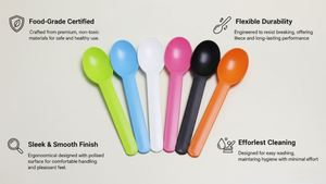 Cuchara para Helado, Café, Fruta, Yogur Infantil, con Logotipo Personalizado, que Cambia de Color, para Fiestas, Apta para Alimentos y Libre de BPA - Product Image 5