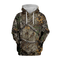 Shero Sweat à capuche unisexe avec logo personnalisé, grande taille, coupe-vent, respirant, pour vêtements de chasse d'hiver, sweats à capuche personnalisables pour hommes
