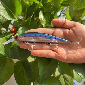 <span class=keywords><strong>Esca</strong></span> Artificiale per Pesca in Acqua Salata, 110mm 37g, Wobbler in Plastica con Azione Rotolante, Minnow Pesante per Spigola - Product Image 3