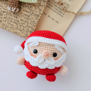 Nueva llegada Amigurumi juguetes <span class=keywords><strong>de</strong></span> peluche y cosas hechos a mano ganchillo Navidad <span class=keywords><strong>muñeco</strong></span> <span class=keywords><strong>de</strong></span> <span class=keywords><strong>nieve</strong></span> llaveros para niños manualidades regalo - Product Image 4