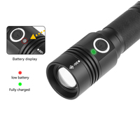 Lampe de poche LED portable à mise au point réglable Lampes de poche rechargeables Lampe torche LED