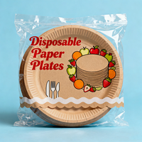 Livraison rapide Offre Spéciale Assiette en papier personnalisée professionnelle Fabrication en Chine Assiette en papier jetable directe d'usine à bas prix