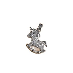 Pendentif Licorne Thème Animal en Cuivre Plaqué Micro-Incrusté avec Cristal, Idéal pour le Quotidien - Product Image 5